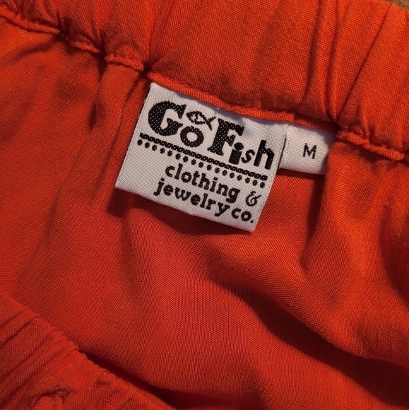 Go Fish Tiered Pinapple Print Maxi Skirt Size M - Picture 3 of 8